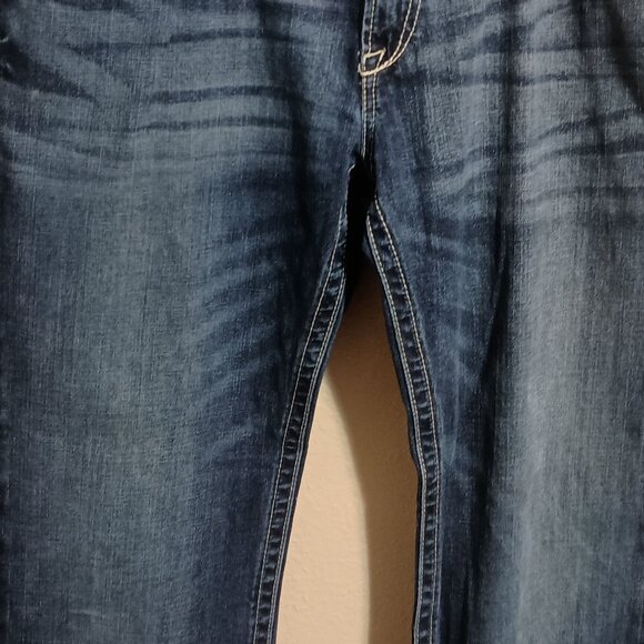 Ariat M4 Low Rise Boot Western Blue Denim Jeans Mens Size 38x36 - Picture 8 of 16